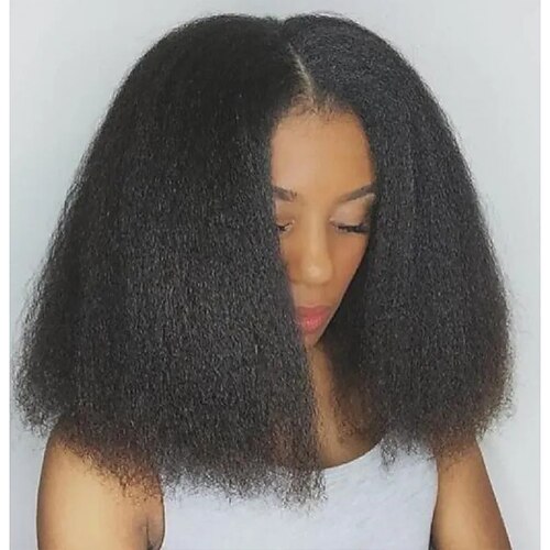 Synthetic Wig Yaki Middle Part Machine Made Wig Short Black Synthetic Hair Women's Soft Party Easy to Carry Black / Daily Wear / Party / Evening / Daily
Synthetic Wig Yaki Middle Part Machine Made Wig Short Black Synthetic Hair Women's Soft Party Easy to Carry Black / Daily Wear / Party / Evening / Daily
