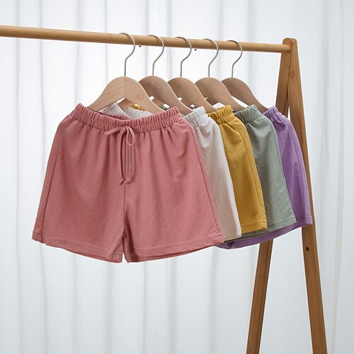 Kids Girls' Shorts Green White Purple Solid Colored Drawstring Spring Summer Active Casual 2-8 Years
Kids Girls' Shorts Green White Purple Solid Colored Drawstring Spring Summer Active Casual 2-8 Years