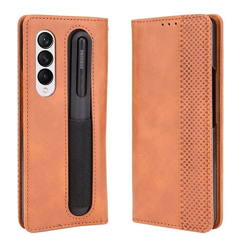 Phone Case For Samsung Galaxy Full Body Case Z Fold 3 Shockproof Magnetic Flip Solid Colored PU Leather
Phone Case For Samsung Galaxy Full Body Case Z Fold 3 Shockproof Magnetic Flip Solid Colored PU Leather