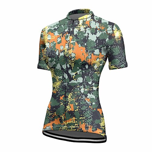 21Grams Women's Short Sleeve Cycling Jersey Summer Spandex Green Camo / Camouflage Bike Top Mountain Bike MTB Road Bike Cycling Quick Dry Moisture Wicking Sports Clothing Apparel / Stretchy
21Grams Women's Short Sleeve Cycling Jersey Summer Spandex Green Camo / Camouflage Bike Top Mountain Bike MTB Road Bike Cycling Quick Dry Moisture Wicking Sports Clothing Apparel / Stretchy