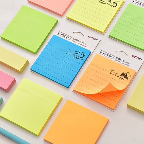 10 pcs Sticky Notes 33 inch Colorful Paper Lined Cute Self-adhesive Post It Notes for School Office Student
10 pcs Sticky Notes 33 inch Colorful Paper Lined Cute Self-adhesive Post It Notes for School Office Student