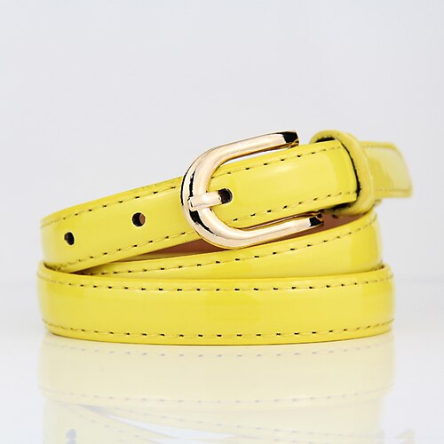 Women's PU Buckle Belt PU Leather Prong Buckle Geometric Business Formal Daily Work Green Blue White Black
Women's PU Buckle Belt PU Leather Prong Buckle Geometric Business Formal Daily Work Green Blue White Black