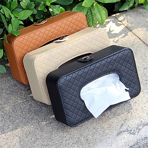 Universal Car Tissue Box Creative Leather Napkin Holder Box Back Seat Sun Visor Tissue Organizer for Car
Universal Car Tissue Box Creative Leather Napkin Holder Box Back Seat Sun Visor Tissue Organizer for Car