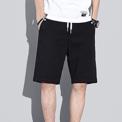 Men's Stylish Casual / Sporty Chino Shorts Drawstring Pocket Elastic Waist Knee Length Pants Sports Outdoor Daily Micro-elastic Solid Color Cotton Blend Comfort Breathable Mid Waist Gray Green Black
Men's Stylish Casual / Sporty Chino Shorts Drawstring Pocket Elastic Waist Knee Length Pants Sports Outdoor Daily Micro-elastic Solid Color Cotton Blend Comfort Breathable Mid Waist Gray Green Black