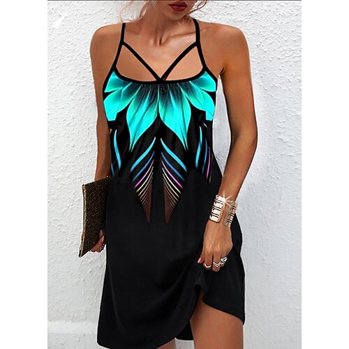 Mujer Vestido informal Vestido de tirantes Mini vestido Negro Sin Mangas Bloque de color Frunce Primavera Verano Correa de espagueti Sensual Fin de semana 2023 S M L XL XXL 3XL
Mujer Vestido informal Vestido de tirantes Mini vestido Negro Sin Mangas Bloque de color Frunce Primavera Verano Correa de espagueti Sensual Fin de semana 2023 S M L XL XXL 3XL