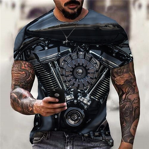 Men's Unisex T shirt 3D Print Graphic Prints Machine Crew Neck Street Daily Print Short Sleeve Tops Casual Designer Big and Tall Sports Blue Brown
Men's Unisex T shirt 3D Print Graphic Prints Machine Crew Neck Street Daily Print Short Sleeve Tops Casual Designer Big and Tall Sports Blue Brown
