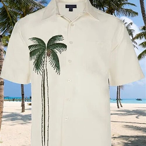 Men's Shirt Hot Stamping Graphic Coconut Tree Turndown Street Casual Button-Down Print Short Sleeve Tops Fashion Classic Comfortable Big and Tall Beige
Men's Shirt Hot Stamping Graphic Coconut Tree Turndown Street Casual Button-Down Print Short Sleeve Tops Fashion Classic Comfortable Big and Tall Beige
