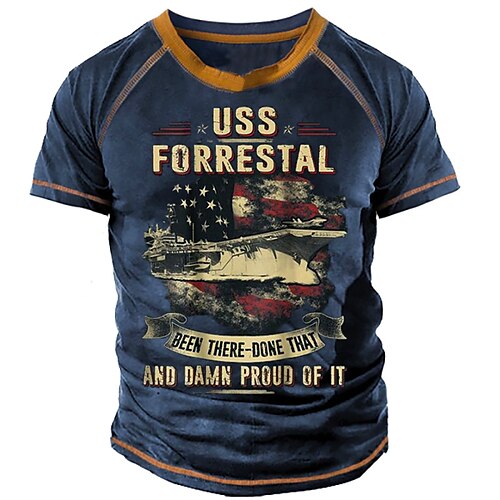 Men's T shirt 3D Print Graphic Flag Letter Crew Neck Street Casual Print Short Sleeve Tops Basic Fashion Classic Comfortable Navy Blue / Sports / Summer
Men's T shirt 3D Print Graphic Flag Letter Crew Neck Street Casual Print Short Sleeve Tops Basic Fashion Classic Comfortable Navy Blue / Sports / Summer