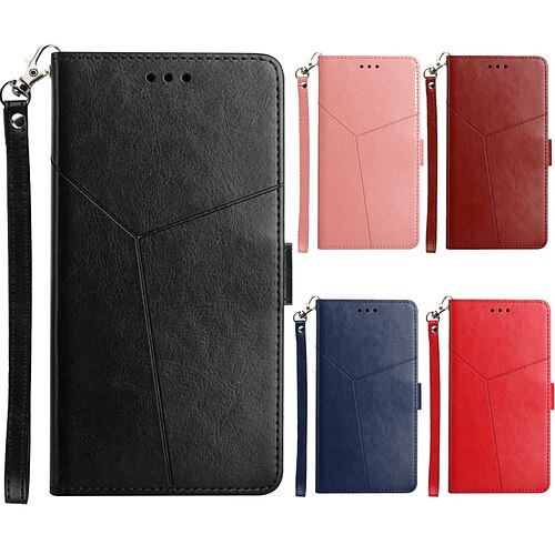 Phone Case For Apple Wallet Card iPhone 13 Pro Max 12 Mini 11 X XR XS Max 8 7 Shockproof with Wrist Strap Card Holder Slots Solid Colored Geometric Pattern PU Leather
Phone Case For Apple Wallet Card iPhone 13 Pro Max 12 Mini 11 X XR XS Max 8 7 Shockproof with Wrist Strap Card Holder Slots Solid Colored Geometric Pattern PU Leather