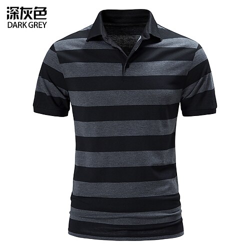 Men's Shirt Striped Turndown Street Casual Button-Down Short Sleeve Tops Casual Fashion Breathable Comfortable Blue Light gray Dark Gray
Men's Shirt Striped Turndown Street Casual Button-Down Short Sleeve Tops Casual Fashion Breathable Comfortable Blue Light gray Dark Gray