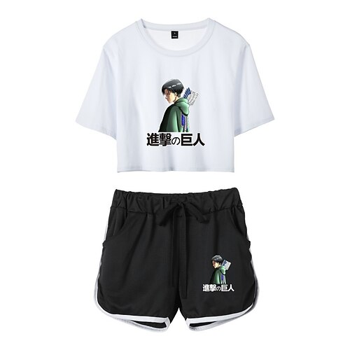 Inspired by Attack on Titan Levi·Ackerman Outfits Crop Top 100% Polyester Anime Harajuku Graphic Shorts For Women's
Inspired by Attack on Titan Levi·Ackerman Outfits Crop Top 100% Polyester Anime Harajuku Graphic Shorts For Women's