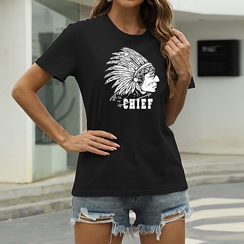 Women's T shirt Graphic Letter Print Round Neck Basic Tops Green Blue White
Women's T shirt Graphic Letter Print Round Neck Basic Tops Green Blue White