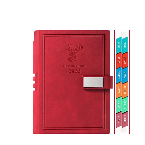 2022 Daily Weekly Monthly Planner A5 5.8×8.3 Inch Classic PU Hardcover Agenda Monthly Tabs Planner 400 Pages for School Office Business
2022 Daily Weekly Monthly Planner A5 5.8×8.3 Inch Classic PU Hardcover Agenda Monthly Tabs Planner 400 Pages for School Office Business