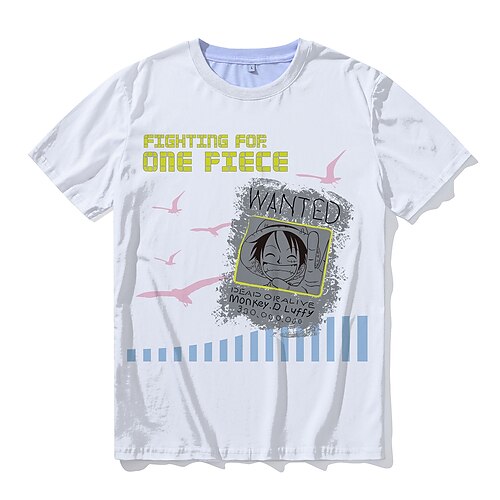 Inspired by One Piece Monkey D. Luffy T-shirt Cartoon 100% Polyester Anime Harajuku Graphic Kawaii T-shirt For Men's / Women's / Couple's
Inspired by One Piece Monkey D. Luffy T-shirt Cartoon 100% Polyester Anime Harajuku Graphic Kawaii T-shirt For Men's / Women's / Couple's