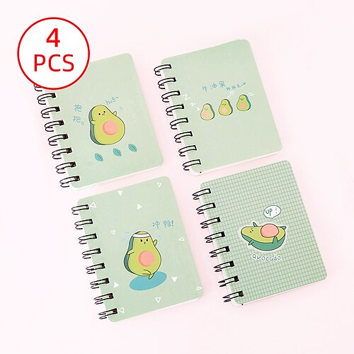 4 pcs Spiral Notebook Plain A7 2.9×4.1 Inch Kawaii Cartoon Cute Paper SoftCover Mini 80 Pages Notebook for School Office Traveler
4 pcs Spiral Notebook Plain A7 2.9×4.1 Inch Kawaii Cartoon Cute Paper SoftCover Mini 80 Pages Notebook for School Office Traveler