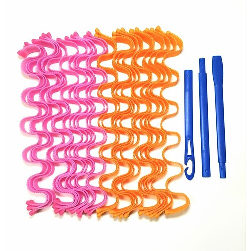 24 Pieces Hair Wave Curlers Spiral Curls Styling Kit No Heat Hair Curlers Heatless Spiral Curlers Hair Rollers with 2 Pieces Styling Hooks for Most Hairstyles 50CM Mixed Color
24 Pieces Hair Wave Curlers Spiral Curls Styling Kit No Heat Hair Curlers Heatless Spiral Curlers Hair Rollers with 2 Pieces Styling Hooks for Most Hairstyles 50CM Mixed Color