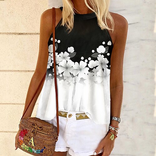 Women's Tank Top Vest Green Blue Purple Floral Print Sleeveless Daily Holiday Streetwear Casual Round Neck Regular Floral S / 3D Print
Women's Tank Top Vest Green Blue Purple Floral Print Sleeveless Daily Holiday Streetwear Casual Round Neck Regular Floral S / 3D Print