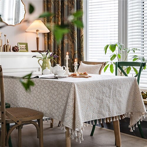 Farmhouse Style Pastoral Tablecloth Cotton Linen Fabric Table Cloth,Washable Table Cover Dust-Proof Wrinkle Resistant for Restaurant, Picnic, Indoor and Outdoor Dining
Farmhouse Style Pastoral Tablecloth Cotton Linen Fabric Table Cloth,Washable Table Cover Dust-Proof Wrinkle Resistant for Restaurant, Picnic, Indoor and Outdoor Dining