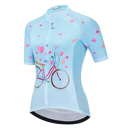 21Grams Women's Short Sleeve Cycling Jersey Summer Spandex Pink Blue Heart Bike Top Mountain Bike MTB Road Bike Cycling Quick Dry Moisture Wicking Sports Clothing Apparel / Athleisure
21Grams Women's Short Sleeve Cycling Jersey Summer Spandex Pink Blue Heart Bike Top Mountain Bike MTB Road Bike Cycling Quick Dry Moisture Wicking Sports Clothing Apparel / Athleisure