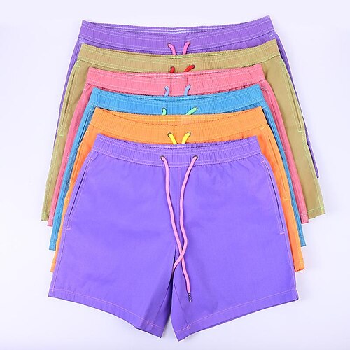 Men's Swim Shorts Swim Trunks Quick Dry Lightweight Board Shorts Bathing Suit Mesh Lining Drawstring with Pockets Swimming Surfing Beach Water Sports Solid Colored Summer
Men's Swim Shorts Swim Trunks Quick Dry Lightweight Board Shorts Bathing Suit Mesh Lining Drawstring with Pockets Swimming Surfing Beach Water Sports Solid Colored Summer