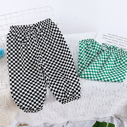 Kids Boys Pants Green Black Plaid Drawstring Fall Spring Active Casual 1-5 Years
Kids Boys Pants Green Black Plaid Drawstring Fall Spring Active Casual 1-5 Years