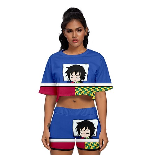 Inspired by Demon Slayer: Kimetsu no Yaiba Kamado Nezuko Agatsuma Zenitsu Kamado Tanjirou Crop Top Cartoon 100% Polyester Anime Harajuku Graphic Shorts For Women's
Inspired by Demon Slayer: Kimetsu no Yaiba Kamado Nezuko Agatsuma Zenitsu Kamado Tanjirou Crop Top Cartoon 100% Polyester Anime Harajuku Graphic Shorts For Women's