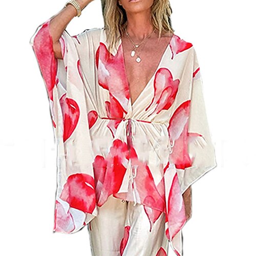 Women's Swimwear Cover Up Beach Top Normal Swimsuit Printing Heart Letter White Rosy Pink V Wire Bathing Suits New Vacation Fashion / Sexy / Modern
Women's Swimwear Cover Up Beach Top Normal Swimsuit Printing Heart Letter White Rosy Pink V Wire Bathing Suits New Vacation Fashion / Sexy / Modern