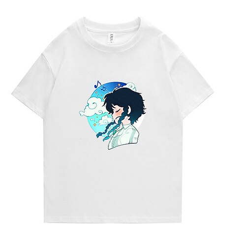 Inspired by Genshin Impact Venti T-shirt Cartoon 100% Polyester Anime Harajuku Graphic Kawaii T-shirt For Men's / Women's / Couple's
Inspired by Genshin Impact Venti T-shirt Cartoon 100% Polyester Anime Harajuku Graphic Kawaii T-shirt For Men's / Women's / Couple's