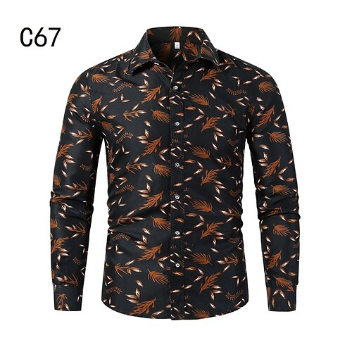 Men's Shirt Dress Shirt Graphic Plants Classic Collar Brown Print Holiday Going out Long Sleeve Print Clothing Apparel Casual Beach
Men's Shirt Dress Shirt Graphic Plants Classic Collar Brown Print Holiday Going out Long Sleeve Print Clothing Apparel Casual Beach