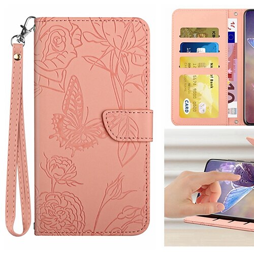 Phone Case For Apple Wallet Card iPhone 13 Pro Max 12 Mini 11 X XR XS Max 8 7 Shockproof with Wrist Strap Card Holder Slots Butterfly Solid Colored Flower PU Leather
Phone Case For Apple Wallet Card iPhone 13 Pro Max 12 Mini 11 X XR XS Max 8 7 Shockproof with Wrist Strap Card Holder Slots Butterfly Solid Colored Flower PU Leather