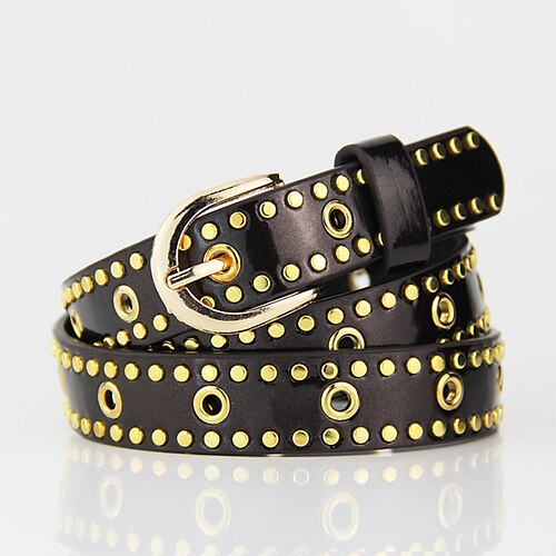 Women's PU Buckle Belt PU Leather Prong Buckle Geometric Eyelet Classic Cowboy Party Daily Green Blue White Black
Women's PU Buckle Belt PU Leather Prong Buckle Geometric Eyelet Classic Cowboy Party Daily Green Blue White Black