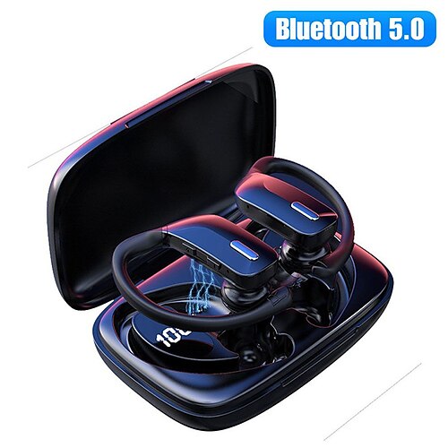 Wireless Earbuds Bluetooth Headphones with Mic and Charging Case for iPhone Android Waterproof Running Headphones for Gym Yoga Workout Hi-Fi Sound Over Ear Buds with Earhooks
Wireless Earbuds Bluetooth Headphones with Mic and Charging Case for iPhone Android Waterproof Running Headphones for Gym Yoga Workout Hi-Fi Sound Over Ear Buds with Earhooks