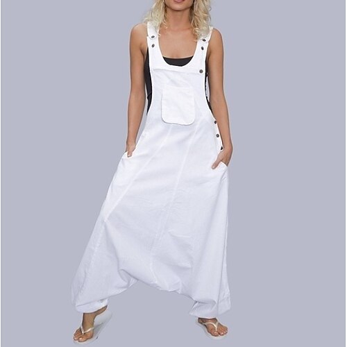 Dame Bukser Jumpsuit Sparkedrakter Falsk Lin Grønn Blå Vin Medium Midje Mote Avslappet Helg Sidelommer Full lengde Komfort عادي S M L XL XXL / Løstsittende
Dame Bukser Jumpsuit Sparkedrakter Falsk Lin Grønn Blå Vin Medium Midje Mote Avslappet Helg Sidelommer Full lengde Komfort عادي S M L XL XXL / Løstsittende