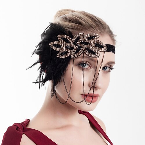 The Great Gatsby Charleston Retro Vintage 1950s 1920s Headpiece Masquerade Women's Costume Vintage Cosplay Party / Evening Headwear Masquerade
The Great Gatsby Charleston Retro Vintage 1950s 1920s Headpiece Masquerade Women's Costume Vintage Cosplay Party / Evening Headwear Masquerade