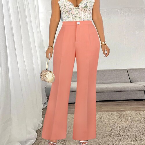 Women's Dress Pants Pants Trousers Pink Red White Mid Waist Fashion Business Work Micro-elastic Full Length Comfort Plain S M L XL XXL
Women's Dress Pants Pants Trousers Pink Red White Mid Waist Fashion Business Work Micro-elastic Full Length Comfort Plain S M L XL XXL