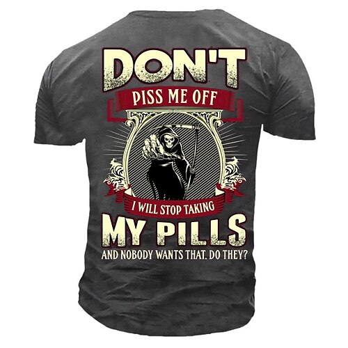 Men's T shirt 3D Print Graphic Skull Letter Crew Neck Street Casual Print Short Sleeve Tops Basic Fashion Classic Comfortable Green Black Gray / Sports / Summer
Men's T shirt 3D Print Graphic Skull Letter Crew Neck Street Casual Print Short Sleeve Tops Basic Fashion Classic Comfortable Green Black Gray / Sports / Summer