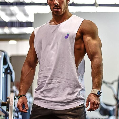 summer cute eggplant fruit print bodybuilding fitness sports vest masculine big slit running sleeveless t-shirt
summer cute eggplant fruit print bodybuilding fitness sports vest masculine big slit running sleeveless t-shirt