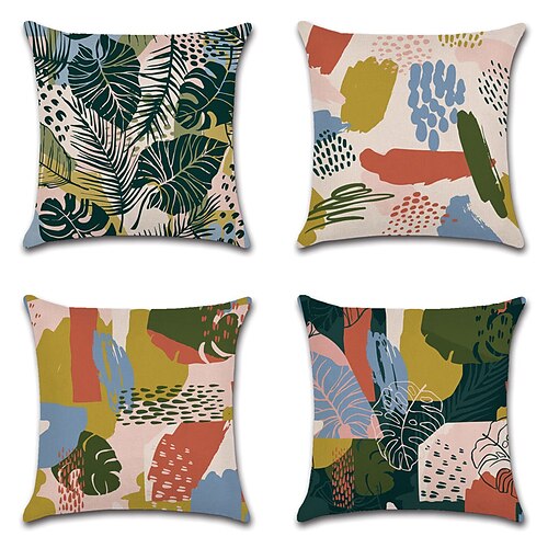 Tropical Double Side Cushion Cover 4PC Soft Decorative Square Throw Pillow Cover Cushion Case Pillowcase for Sofa Bedroom Superior Quality Machine Washable
Tropical Double Side Cushion Cover 4PC Soft Decorative Square Throw Pillow Cover Cushion Case Pillowcase for Sofa Bedroom Superior Quality Machine Washable