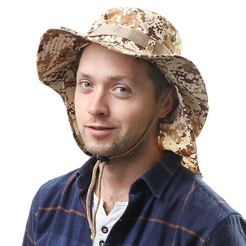 Men's Women's Sun Hat Fishing Hat Fisherman Hat Hiking Hat Summer Outdoor Sunscreen UV Protection Quick Dry Sun Shades Hat Grey camouflage Navy blue camouflage Khaki camouflage for Fishing Climbing
Men's Women's Sun Hat Fishing Hat Fisherman Hat Hiking Hat Summer Outdoor Sunscreen UV Protection Quick Dry Sun Shades Hat Grey camouflage Navy blue camouflage Khaki camouflage for Fishing Climbing