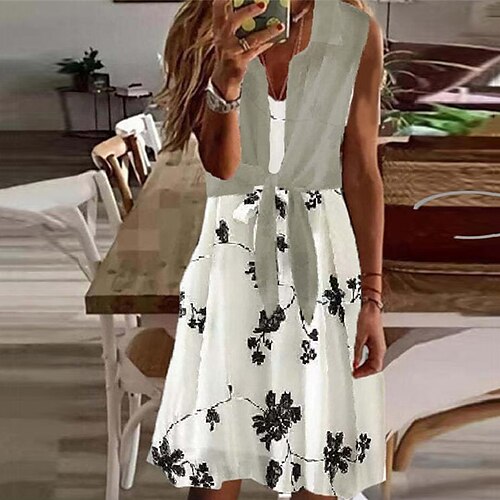 Women's A Line Dress Midi Dress White Purple Pink Beige Light Blue Sleeveless Floral Lace up Print Spring Summer V Neck Elegant Casual Vacation 2022 M S L XL XXL 3XL
Women's A Line Dress Midi Dress White Purple Pink Beige Light Blue Sleeveless Floral Lace up Print Spring Summer V Neck Elegant Casual Vacation 2022 M S L XL XXL 3XL