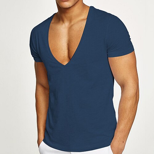Men's T shirt Solid Color V Neck Casual Daily Short Sleeve Tops Lightweight Fashion Big and Tall Sports Surge vip sports Blue XL
Men's T shirt Solid Color V Neck Casual Daily Short Sleeve Tops Lightweight Fashion Big and Tall Sports Surge vip sports Blue XL