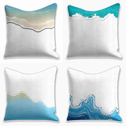 Seawave Double Side Cushion Cover 4PC Soft Decorative Square Throw Pillow Cover Cushion Case Pillowcase for Sofa Bedroom Superior Quality Mashine Washable
Seawave Double Side Cushion Cover 4PC Soft Decorative Square Throw Pillow Cover Cushion Case Pillowcase for Sofa Bedroom Superior Quality Mashine Washable