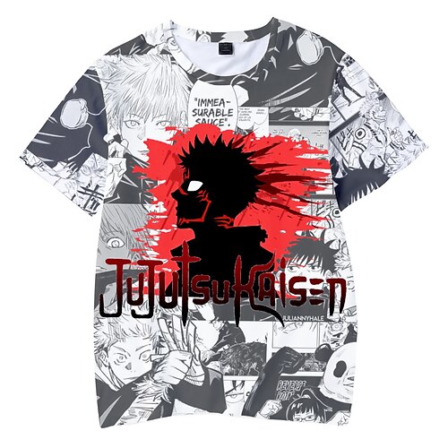Inspired by Jujutsu Kaisen Yuji Itadori Ryomen Sukuna T-shirt Anime 100% Polyester Anime 3D Harajuku Graphic T-shirt For Men's / Women's / Couple's
Inspired by Jujutsu Kaisen Yuji Itadori Ryomen Sukuna T-shirt Anime 100% Polyester Anime 3D Harajuku Graphic T-shirt For Men's / Women's / Couple's