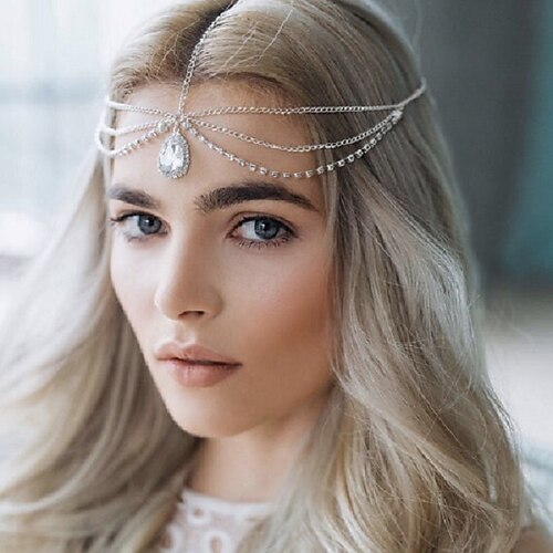 1 stk Dame Pandebånd Hår tilbehør sæt Til Bryllup Gave Ferie hoved Legering Gylden Sølv
1 stk Dame Pandebånd Hår tilbehør sæt Til Bryllup Gave Ferie hoved Legering Gylden Sølv