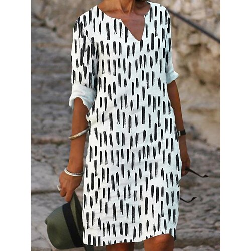 Women's Casual Dress Midi Dress White Sleeveless Color Block Patchwork Fall Spring Autumn V Neck 2022 S M L XL XXL 3XL
Women's Casual Dress Midi Dress White Sleeveless Color Block Patchwork Fall Spring Autumn V Neck 2022 S M L XL XXL 3XL