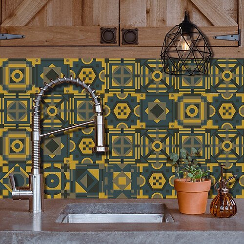 Kitchen Oil-proof And Waterproof Tile Paste Crystal Film Djibouti Blue And Yellow Pattern Tile Renovation Thickened Wall Sticker
Kitchen Oil-proof And Waterproof Tile Paste Crystal Film Djibouti Blue And Yellow Pattern Tile Renovation Thickened Wall Sticker