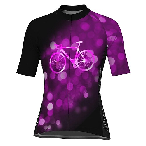 21Grams Women's Short Sleeve Cycling Jersey Polka Dot Graphic Bike Top Mountain Bike MTB Road Bike Cycling Purple Spandex Polyester Breathable Quick Dry Moisture Wicking Sports Clothing Apparel
21Grams Women's Short Sleeve Cycling Jersey Polka Dot Graphic Bike Top Mountain Bike MTB Road Bike Cycling Purple Spandex Polyester Breathable Quick Dry Moisture Wicking Sports Clothing Apparel