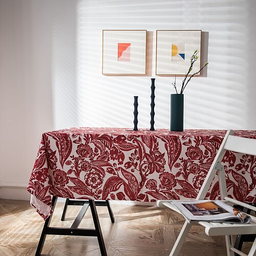 Pastoral Tablecloth Cotton Linen Fabric Table Cloth - Washable Table Cover with Dust-Proof Wrinkle Resistant for Restaurant, Picnic, Indoor and Outdoor Dining, Floral
Pastoral Tablecloth Cotton Linen Fabric Table Cloth - Washable Table Cover with Dust-Proof Wrinkle Resistant for Restaurant, Picnic, Indoor and Outdoor Dining, Floral