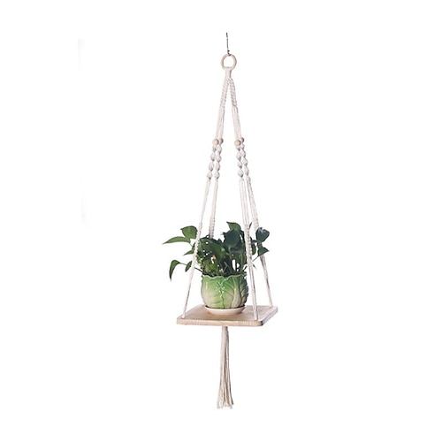 Simple Wooden Hanging Basket Cotton Rope Net Pocket Creative Gardening Green Plant Flower Pot Hanging Basket Hand-woven Hanging Wooden Net Pocket
Simple Wooden Hanging Basket Cotton Rope Net Pocket Creative Gardening Green Plant Flower Pot Hanging Basket Hand-woven Hanging Wooden Net Pocket