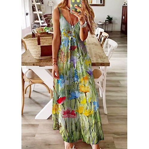 Women's A Line Dress Maxi long Dress Yellow Sleeveless Print Print Spring Summer V Neck Casual 2022 S M L XL XXL 3XL
Women's A Line Dress Maxi long Dress Yellow Sleeveless Print Print Spring Summer V Neck Casual 2022 S M L XL XXL 3XL